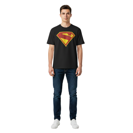 T-shirt Superman Officiel - Logo DC Comics Rouge & Jaune