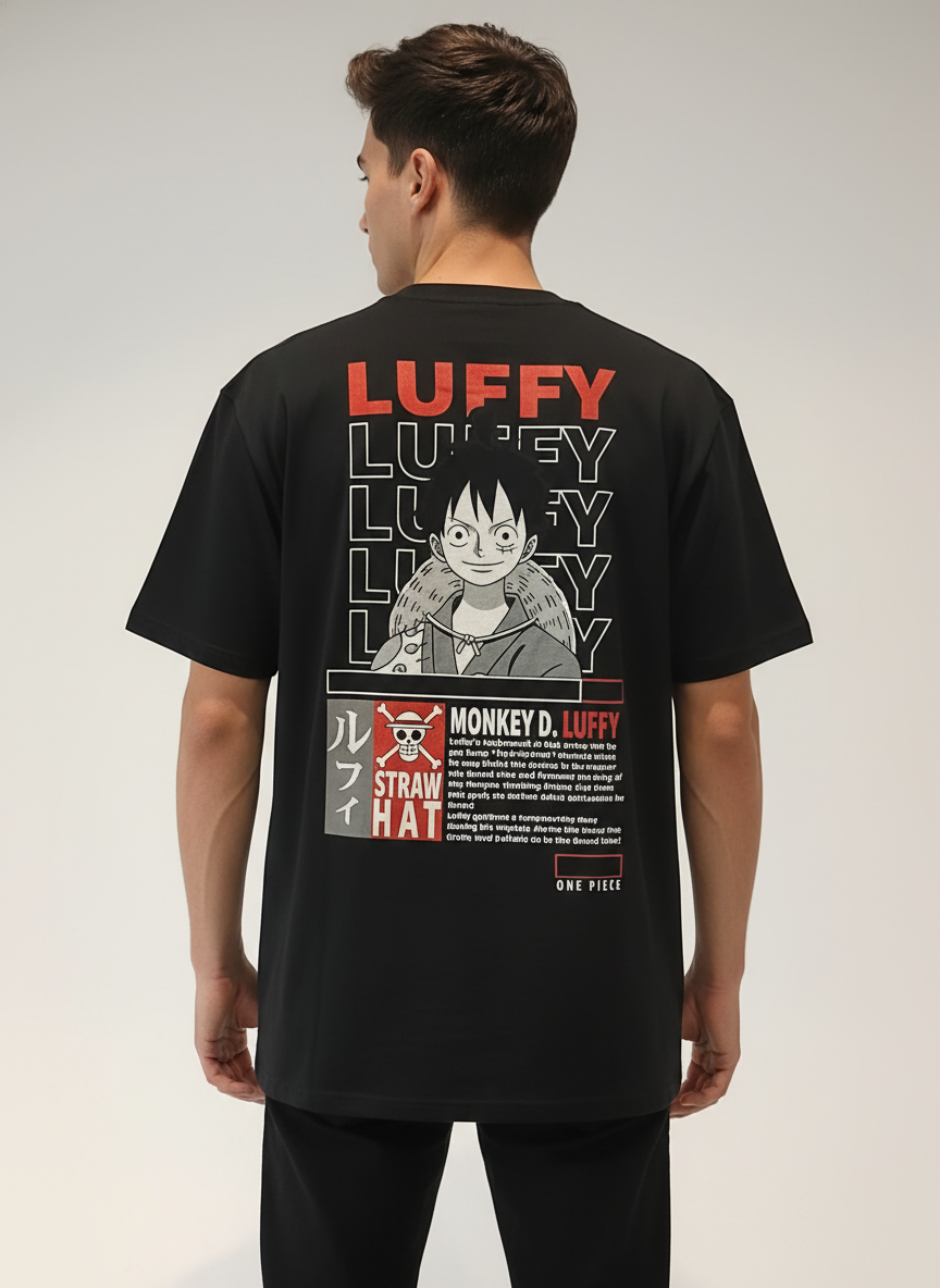 T-Shirt One Piece Doflamingo Oversize Noir One Piece