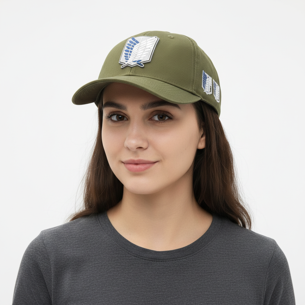 Casquette Attaque des Titans avec Blason Officiel