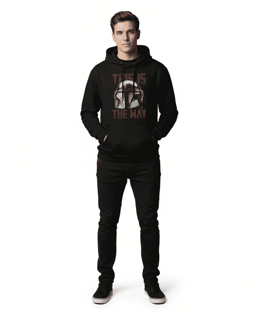 Veste à capuche Mandalorian avec design 'This Is The Way' pour style décontracté