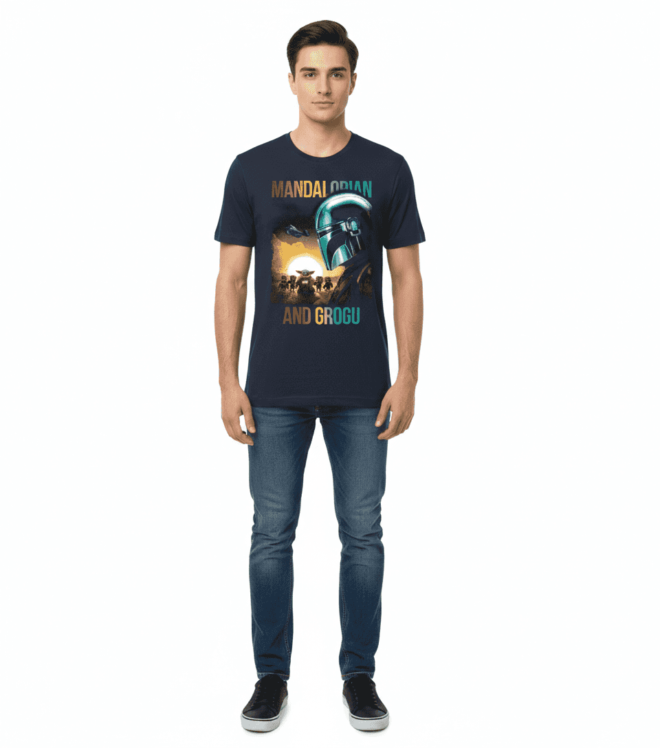 T-shirt Mandalorian Grogu, design Star Wars, collection