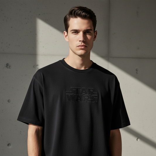 T-Shirt Oversize Logo Star Wars Minimaliste