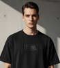 T-Shirt Oversize Marvel Monogram Black Edition Premium – Logo Minimaliste Officiel