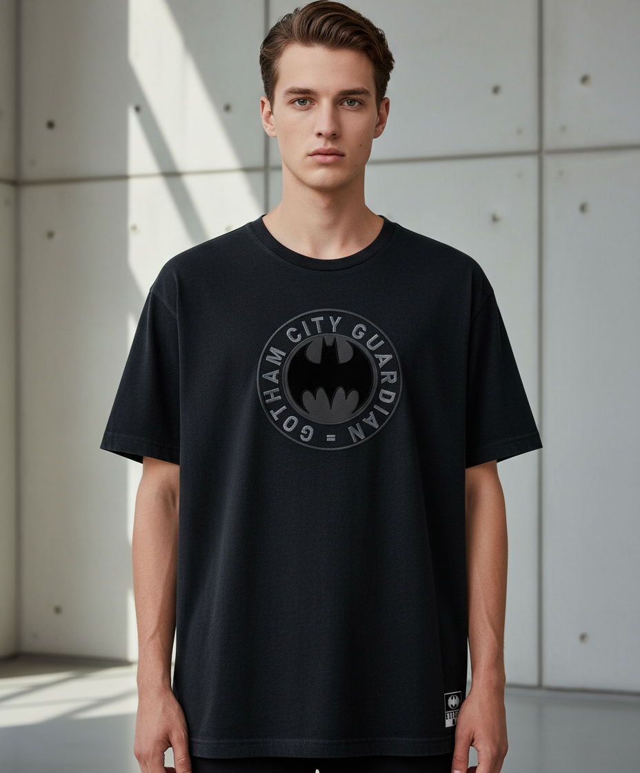 T-Shirt Oversize Batman Gotham City Guardian Black Edition