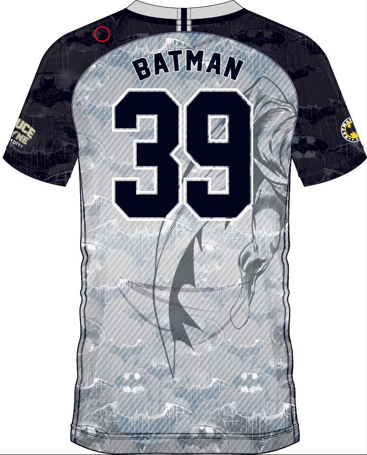 Dos du T-shirt SOCCER JERSEY BATMAN 39 avec numéro 39 et nom BATMAN, design graphique inspiré des comics DC, idéal pour fans de super-héros.