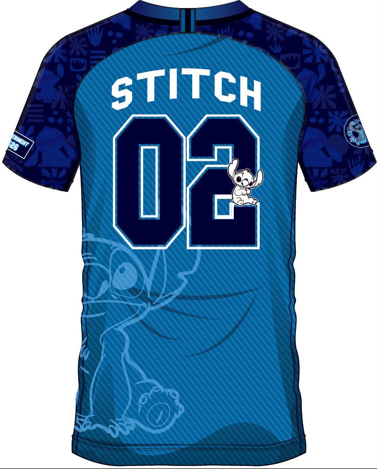Dos du maillot SOCCER JERSEY STITCH 26 avec inscription STITCH, numéro 02 et illustration de Stitch, parfait pour les collectionneurs Disney.