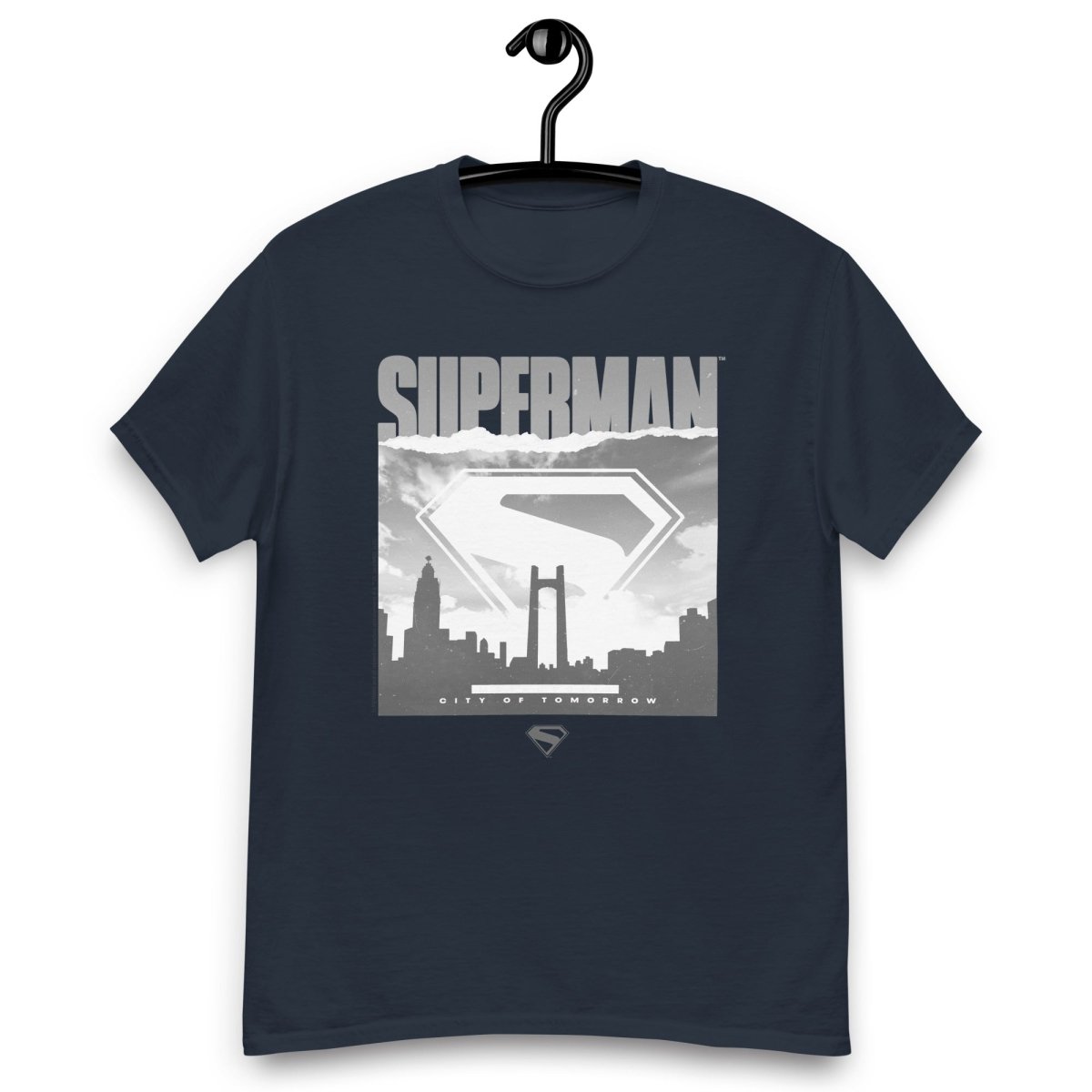 Superman City of Tomorrow Skyline Art - New Superman Movie 2025 Design - T-shirt - Legend Stuff - Superman - T-shirt