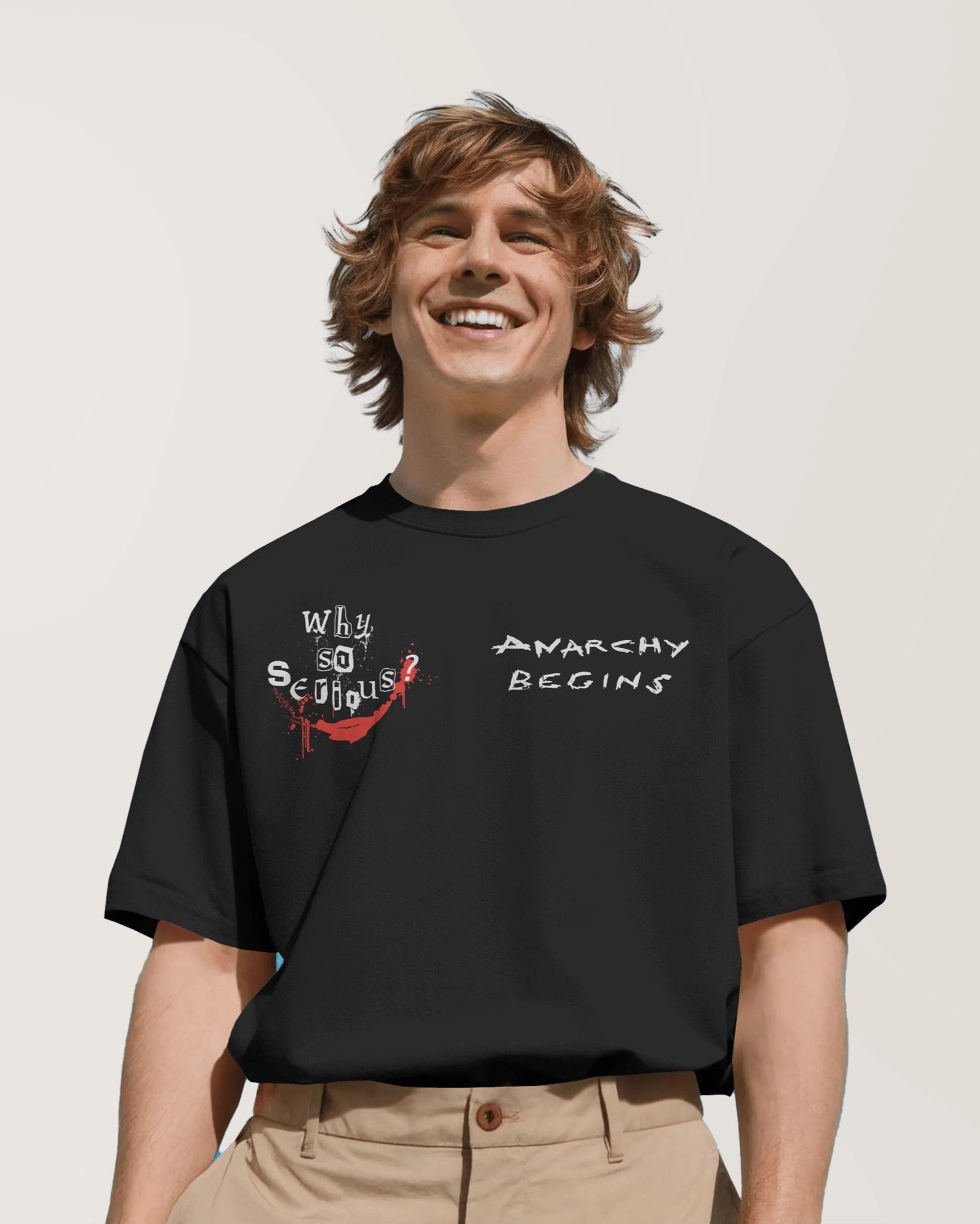 T-shirt DC Comics - Pourquoi Être Sérieux? | Coton Oversize – Legend Stuff, image size:1639x2048