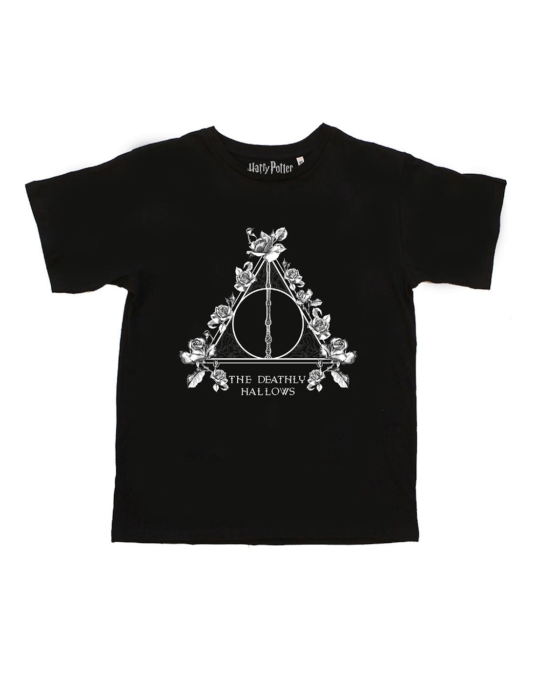 T-shirt Femme Harry Potter - Flowered Deathly Hallows - Legend Stuff - Harry Potter - T-shirt