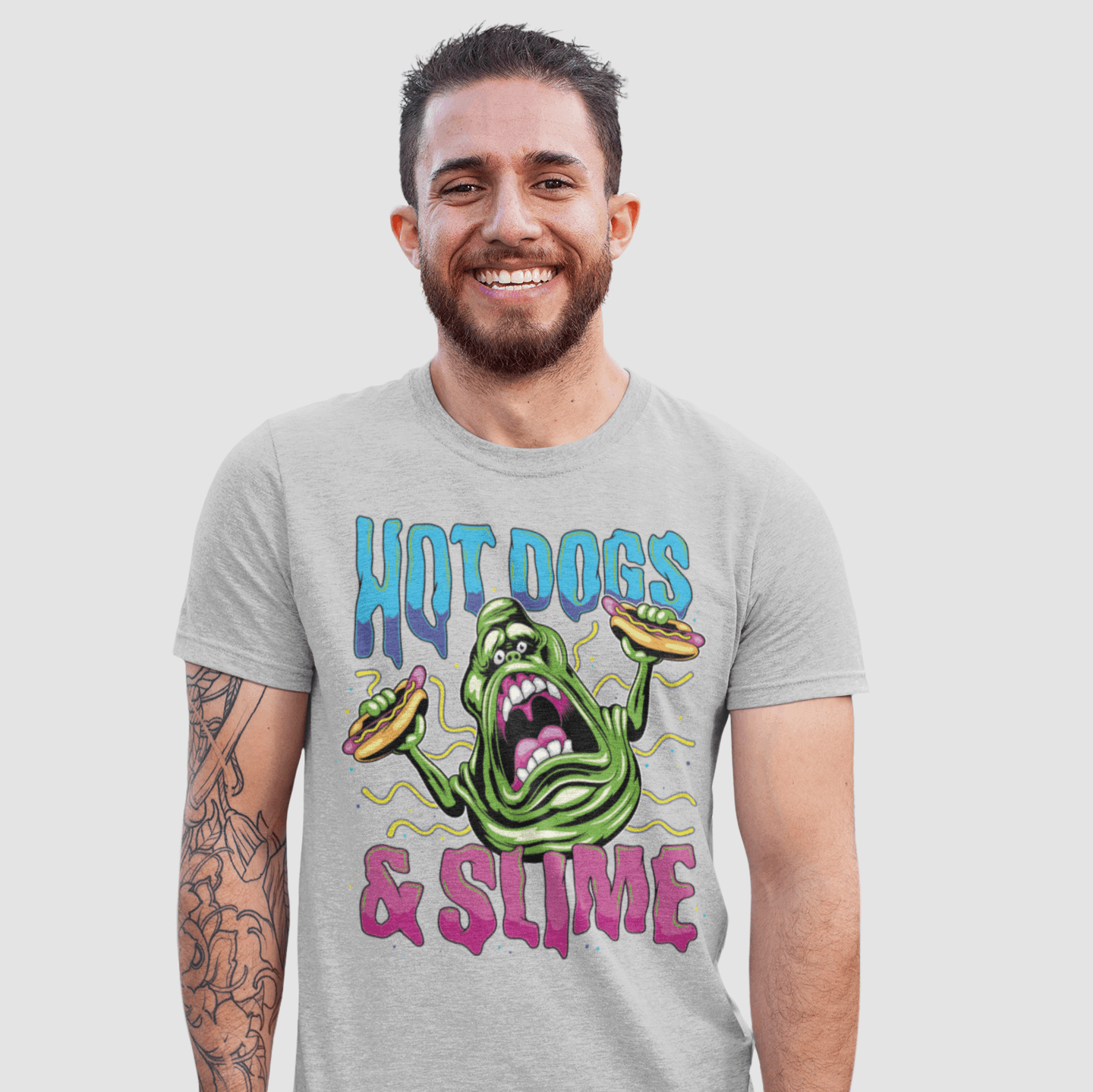 T-shirt Ghostbusters - Hot Dogs And Slime - Legend Stuff - Ghostbusters - T-shirt
