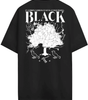 Dos du T-shirt Harry Potter Officiel – House of Black avec arbre généalogique de la famille Black en impression blanche, style unique pour fans de Poudlard.