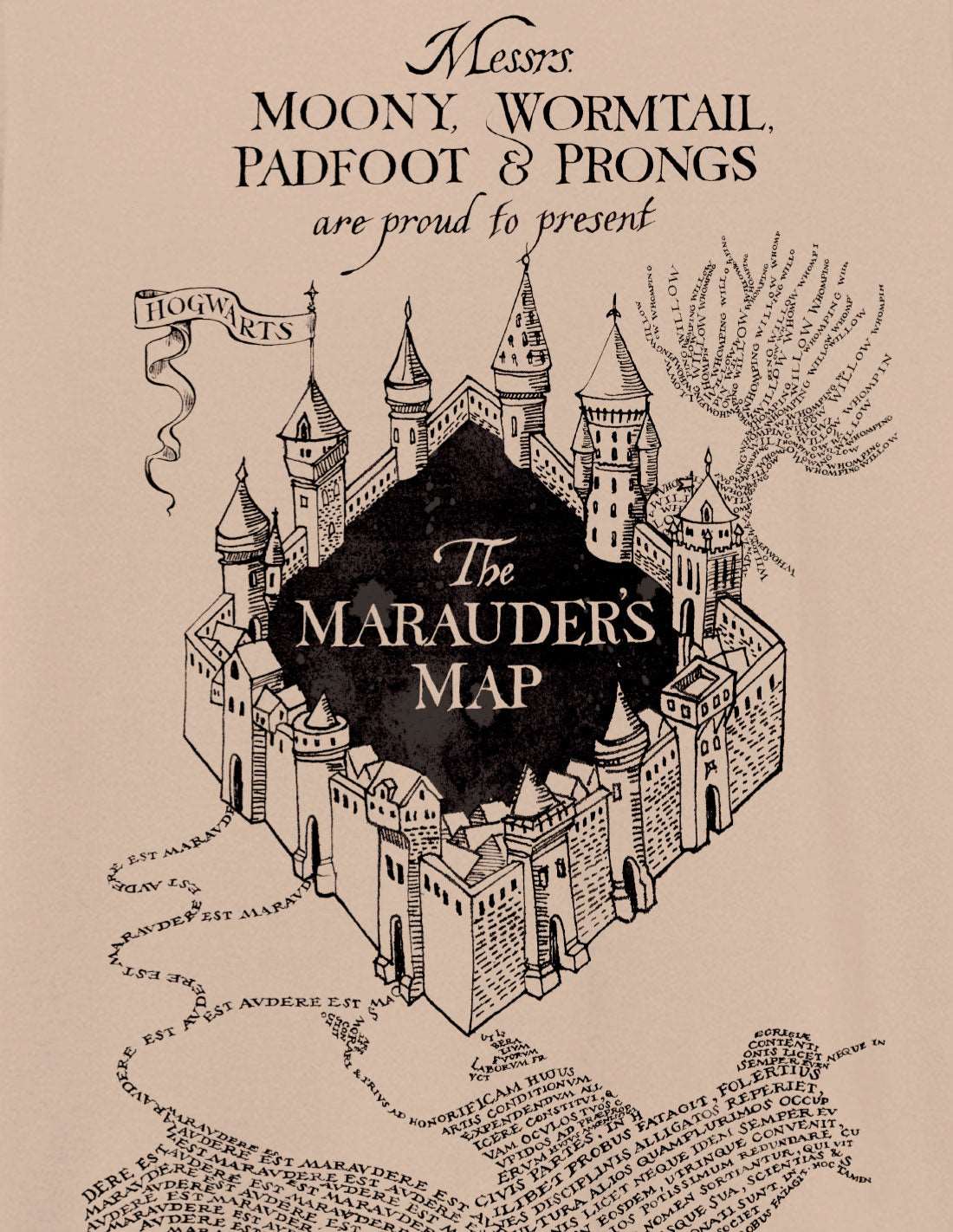 T-shirt Harry Potter - The Marauder's Map - Legend Stuff - Harry Potter - T-shirt