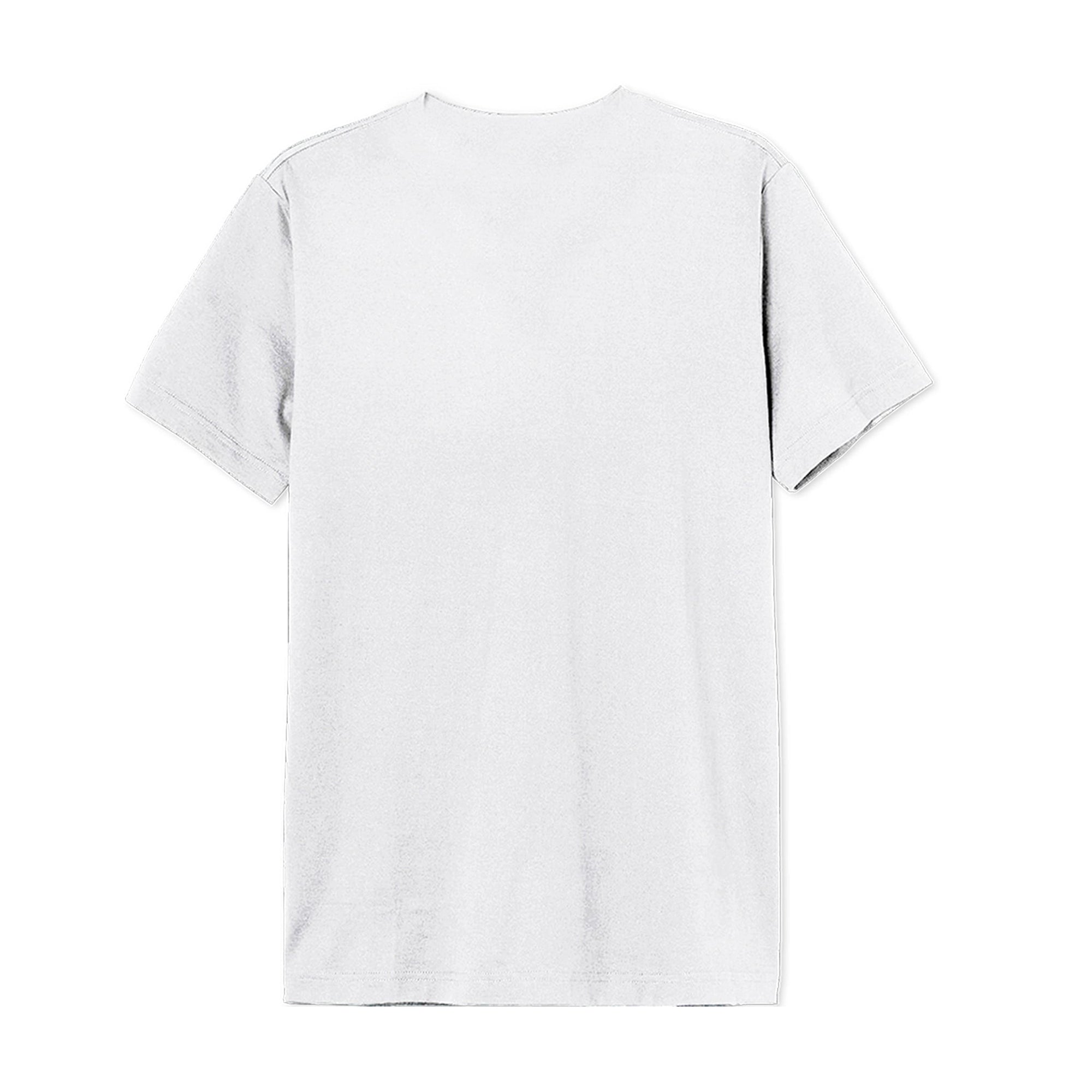 Dos du T-shirt JOKER JOKE - DC Comics Batman en coton blanc uni, coupe droite sans imprimé, idéal pour les fans de Batman.