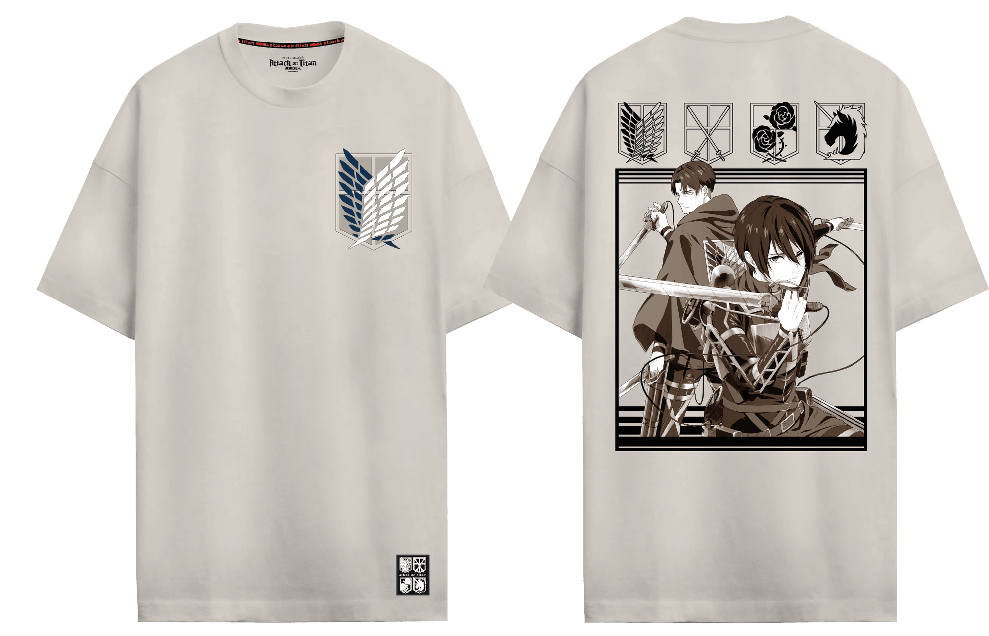 T-shirt L'Attaque des Titans Oversize - ATTACK ON TITANS TROUP - Legend Stuff - L'Attaque des Titans - T-shirt
