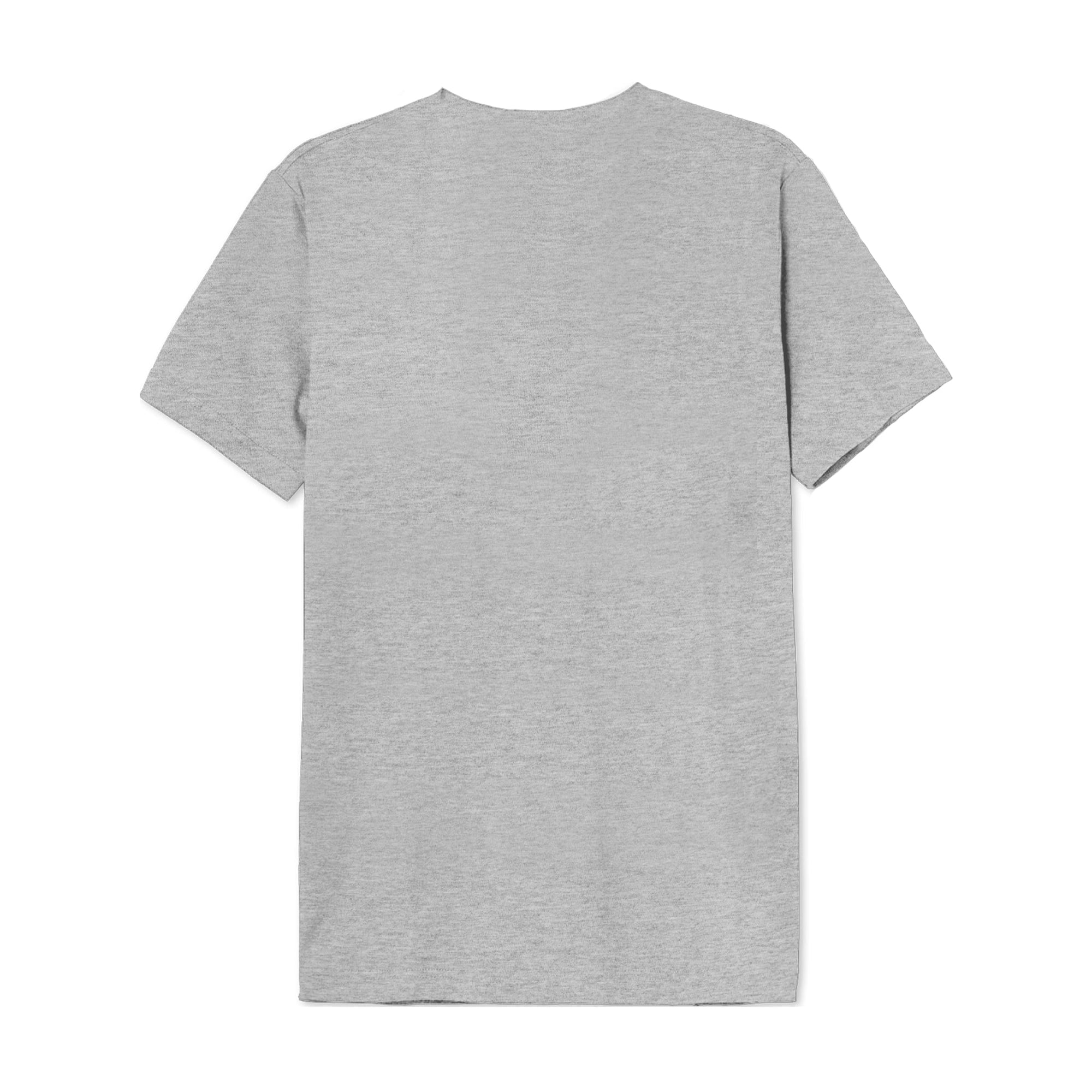 Dos du T-shirt Le Seigneur des Anneaux - black Sauron à plat, sans motif, en coton gris chiné, coupe droite et col rond.