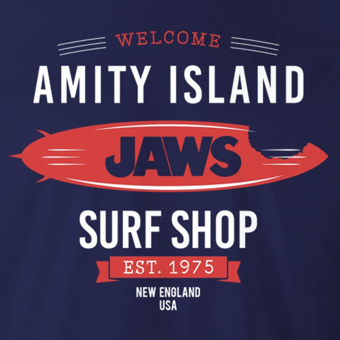 T-shirt Les Dents de la Mer - Amity Island Surf Shop - Legend Stuff - Jaws - T-shirt
