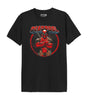 T-shirt Marvel I'AM DEADPOOL noir avec imprimé central de Deadpool et logo rouge, parfait pour les amateurs de licences officielles Marvel.