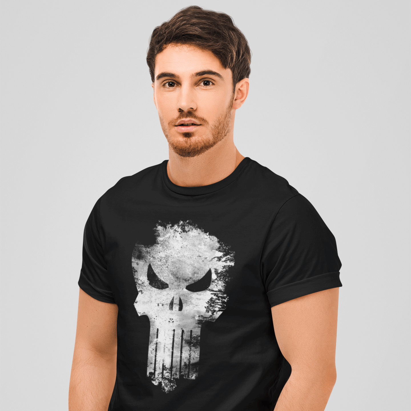 T-shirt Marvel The Punisher - Distress Skull - Legend Stuff - MARVEL - T-shirt