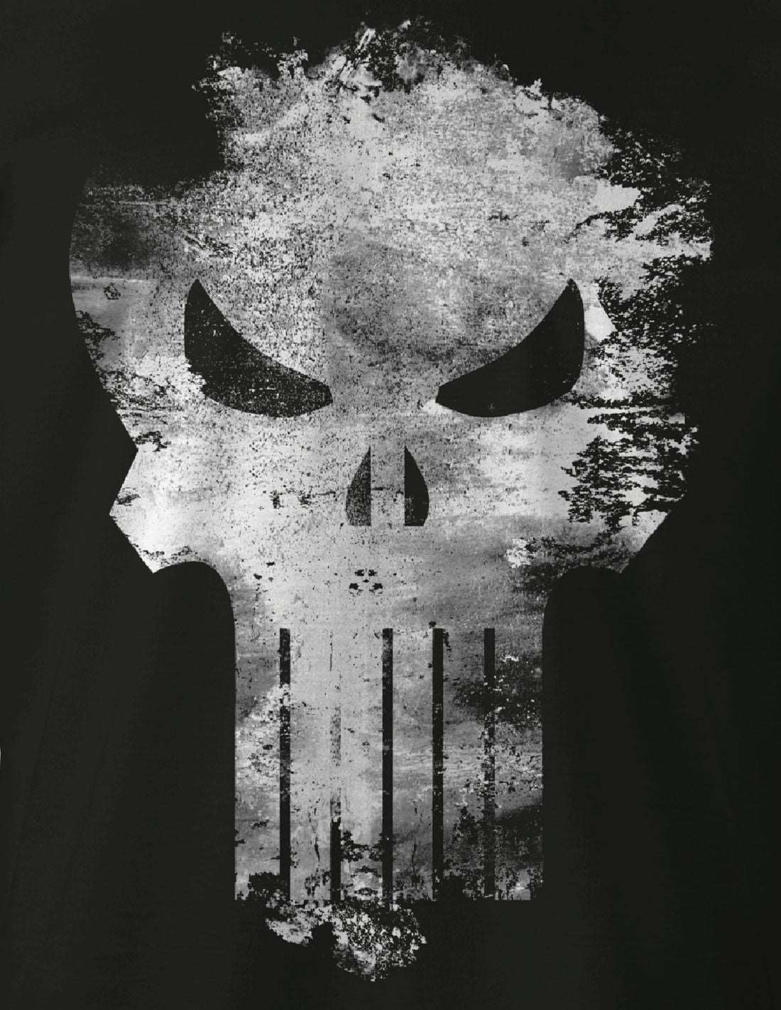 T-shirt Marvel The Punisher - Distress Skull - Legend Stuff - MARVEL - T-shirt