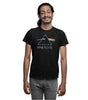 T-shirt Pink Floyd - Prism porté par un homme, avec logo emblématique du prisme et spectre arc-en-ciel. T-shirt rock sous licence officielle.