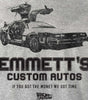 T-shirt Retour vers le futur - Emmett's Custom Autos - Legend Stuff - Retour vers le futur - T-shirt