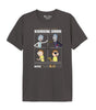 T-shirt Rick et Morty - RAM MULTIVERSE à plat, avec illustration colorée de Rick et Morty et texte Interdimensional Showdown sur fond gris foncé.