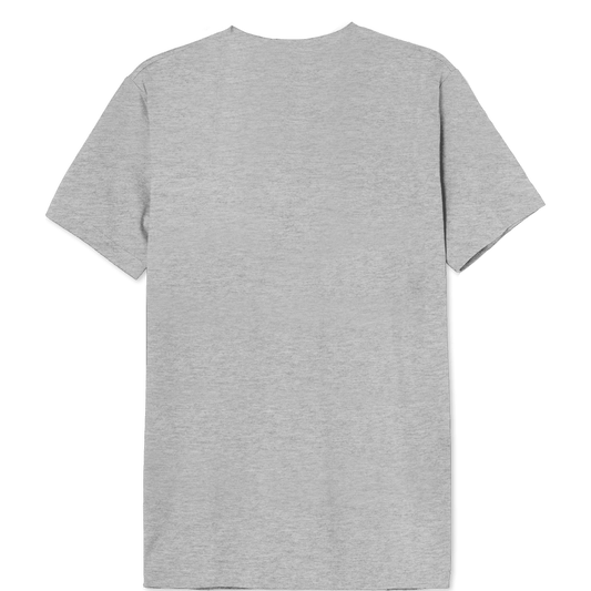 Dos uni du T-shirt Star Wars Officiel – Boba Fett Bounty Hunter Gris, sans motif, en coton gris chiné pour un style sobre et confortable.