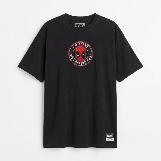 T-shirt Oversize Deadpool Sarcastic Emblem Premium