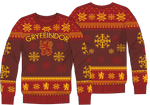 Pull Harry Potter Gryffindor, motif de Noël, col rond, tailles EU